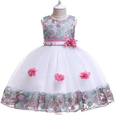 China Wholesale Breathable Baby's First Birthday Dresses Princess Dress Bow Dress Embroidery Party Flower Set for sale