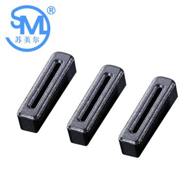 China Single-Magnetic Black Ni Material Cable Sleeve Flat Core For Broadband Noise Suppression NiZn for sale