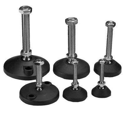 China Zero Feet Aluminum Profile Accessories Support Leveling Adjustable Legs Articula Foot for sale