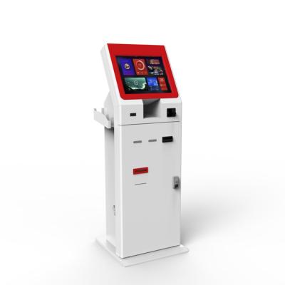 China Indoor Self Check-in Payment Kiosk Card Dispenser Kiosk For Hotel Cash Payment For Dispense Card for sale