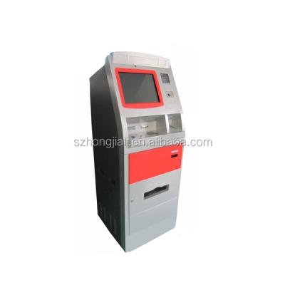 China Kiosk Check-In Payment Kiosk / Indoor Card Vending Machine For Hotel / Cash Payment For Dispense Card for sale