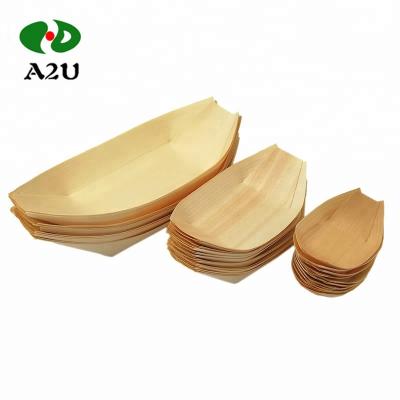 China Good Supplier Disposable Japanese Wooden Sushi Boat Conveniently for sale