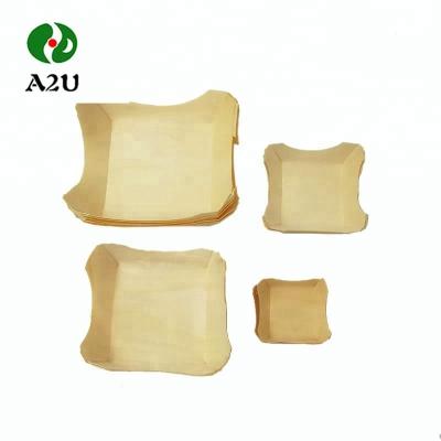 China A2U-002-3 Disposable fashion the thin surface of wooden sushi boat for sale