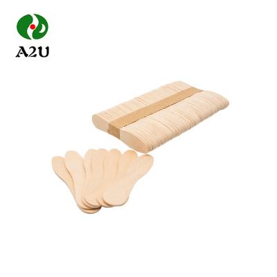 China China Sustainable Factory Cheap Individually Wrapped Birch Wooden Ice Cream Scoop for sale