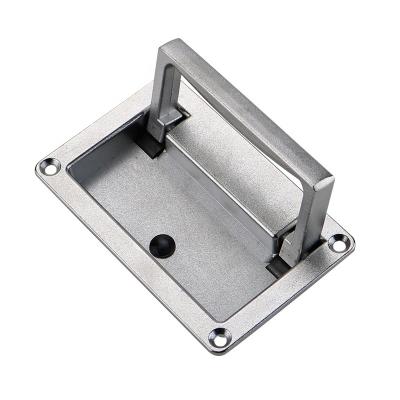 China PL002-1 Industrial Equipment Box Electrical Box Cabinet Door Folding Modern Zinc Alloy Embedded Electric Door Handle for sale