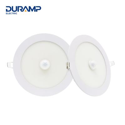 China Modern 12W 18W Panel Light PIR Mmotion Human Body Sensor Led Ceiling Lights for sale