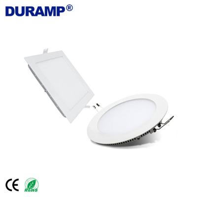 China Best Selling Residential Recessed Flat 3W 6W 9W 12W 15W 18W 24W Ultra Thin Square Mounted Round LED Lamp Panel Ceiling LED Panel Light for sale