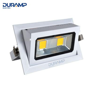 China 20W 40W 60W square modern aluminum rectangular spotlight adjustable downlight impara de techo for sale