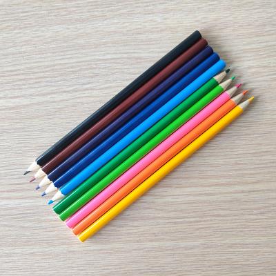 China Custom Basswood 12 Colors High Quality Wooden Pencil Color Pencil Set With Paper Box Coloring Pencil For Kids Gift for sale