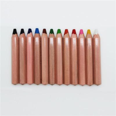 China Linden Wood Shape Non-Toxic Hexagonal Natural Color Elephant Wooden Pencil Colored Pencils Customized 13mm and 15mm in diameter and 120 lengths for sale