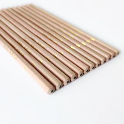 China Promotional Pencil Logo Simple Natural Color School Custom Made Drawing 12 PCs Wholesale HB Wooden Pencil For Student for sale