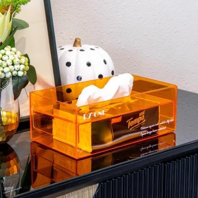 China Creative Acrylic Plastic Daily Necessities Holder Home Office OEM/ODM Paper Napkin Storage Paper Napkin Acrylic Box for sale