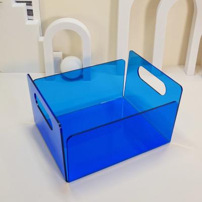 China OEM/ODM Blue Acrylic Triangle Plate DIY Storage Packing Box 6