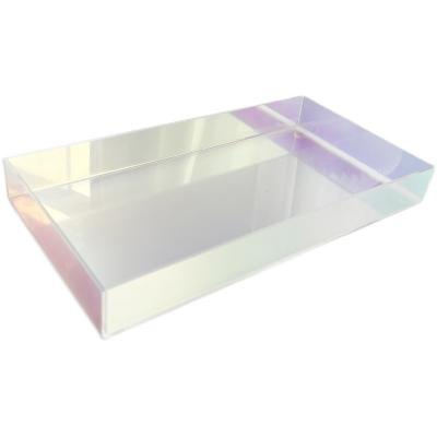 China OEM/ODM Modern 21st Century Lucite Custom Hot Colorful Triangle Tray For Sale for sale