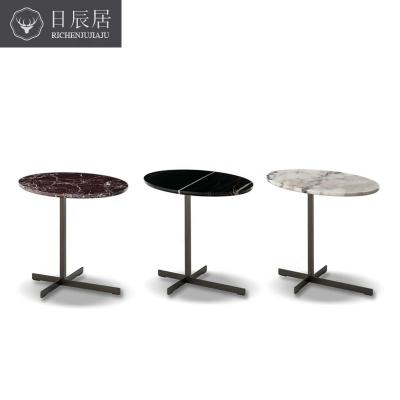 China Modern Popular Modern Style Stainless Steel Marble Top Side Coffee Table CS-011 for sale