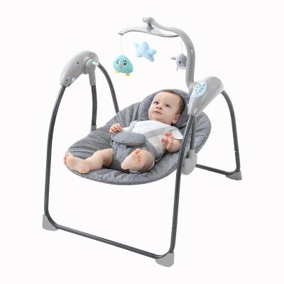 China New Design New Design WESHIONS Cradle Baby Bouncer Contemporary Indoor Foldable Baby Swing Chairs Portable Electric Swing For Baby Room for sale