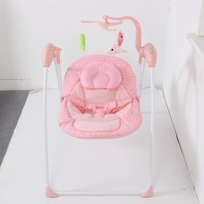 China Modern Remote Control Pink Baby Swing Sakura Electric Rocking Chair WESHIONS PlasticSmall Material Orders Can Be Customized for sale