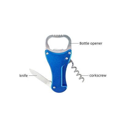 China Outdoor Multifunctional Knife Camping Corkscrew Pocket Knife Bottle Opener for sale