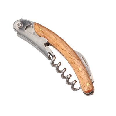 China Customized Wine Opener Corkscrew Wooden Handle Wine Opener Corkscrew All-in-one Bottle Opener Bottle Opener for sale