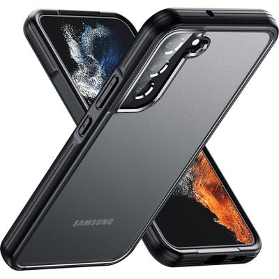 China Translucent Back Cover 5G Smartphone PC Shockproof Armor TPU Phone Case For Samsung Galaxy S22 Plus Ultra Case for sale