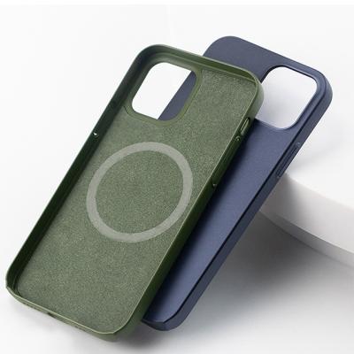 China Newest Anti-drop Phone Case For iPhone 13 Pro Max Liquid Silicone Magsafe Case Shockproof Wireless Charging Magnetic Phone Case for sale