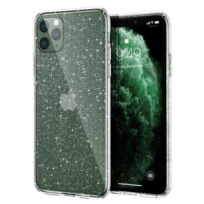 China Popular Anti-drop Clear Glitter Fashion Mobile Phone Glitter Case For iPhone 11 pro 6.5 Max for sale