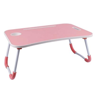 China Foldable Hot Sale MDF Home Furniture Colorful Small Bedside Laptop Table for sale