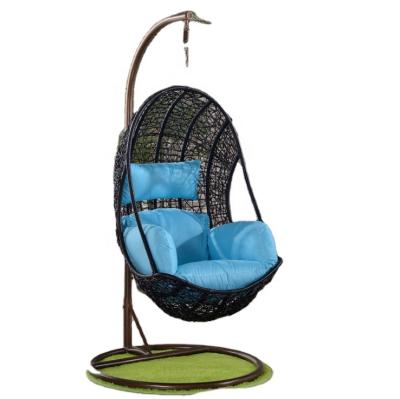 China Modern Design Hanging Egg Chair Swing Rattan Bubble Chair Cooling Outdoor Price With Stand for sale