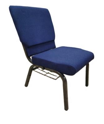 China Modern Heavy Duty Hot Selling Cheap Blue Upholstered Pastor Church Stacking Chairs for sale