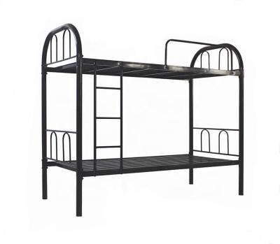 China Wholesale Cheap Simple Design Dubai Dorm School Work Iron Steel Frame Metal Single Bunk Bed for sale