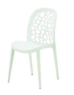 China Cooling Cheap Stackable Multicolor Durable PP Dining Chair With Hole On The Backrest Cafe Chair for sale