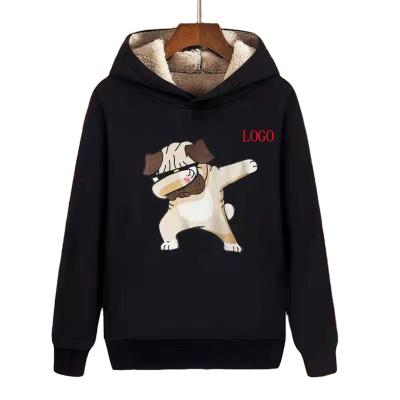 China Anti-wrinkle 2021 autumn new style plus velvet couples style casual korean fashion tops custom logo sweater hoodie for sale