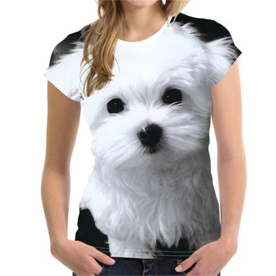 China Cat 3D Printing Harajuku Round Neck Viable Fashionable Cute Animal Short Sleeve Unisex Top And Tee 6XL Summer T-shirt 6XL for sale