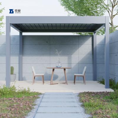 China Easily Assembled Modern Aluminum Gazebos Pergola Sun Shade Outdoor Bioclimatic Pergola Aluminum for sale