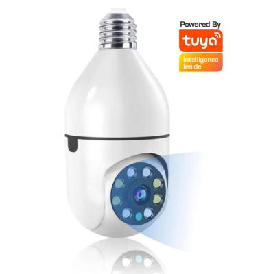 China Hot Sale TUYA 2022 Motion Detection Night Vision 3MP Full Color CCTV Camera Security Cam PTZ WiFi Bulb Auto Trail Camera with E27 Socket for sale