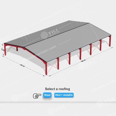 China Large Frame Part Metal Low Cost Steel Structure Workshop for sale