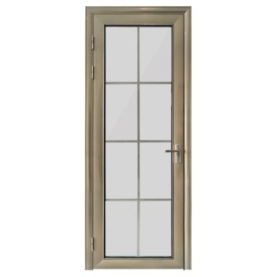 China Magnetic Single Classic Glass Screen Door Swing Door Aluminum Home Soundproof Door for sale