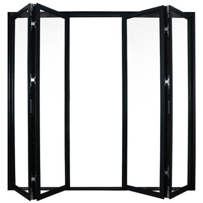 China Balcony Aluminum Door Kitchen Partition Screen Folding Glass Folding Door Shop Door for sale