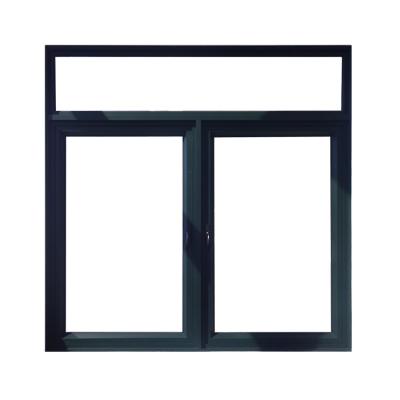 China Aluminum Swing Screen Frame For Aluminum Casement Window Curtains Window Handle Black Aluminum Casement Window for sale