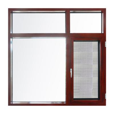 China Aluminum Wire Embedded Balcony Screen Window Anti-theft Soundproof Glass Swing Screen Aluminum Curtain Window for sale