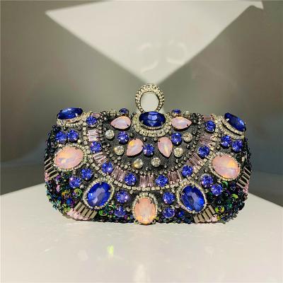 China Fashion Handmade Bag Rhinestone Dinner Clutch Bag Luxury Diamond Rhinestone Wedding Clutch Women Evening Clutch Bags Fashion Purse for sale