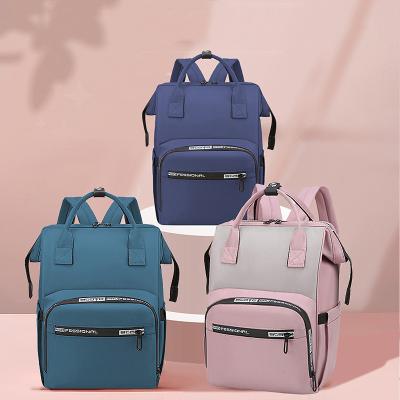 China OEM Factory Large Capacity Water Resistant Mom Bags Tote Handbag Waterproof Travel Mom Baby Diaper Bag Backpack for sale