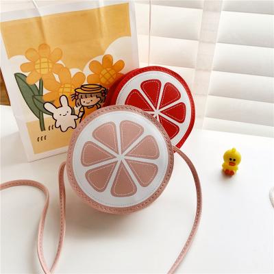 China 2022 waterproof new fashionable cute fruit food bag orange stitching contrast multicolor single room bags for boys and girls for sale