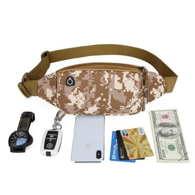 China Water Proof Large Capacity Outdoor Sports And Leisure Eight-color Camouflage Mens Zipper Small Waist Bag for sale