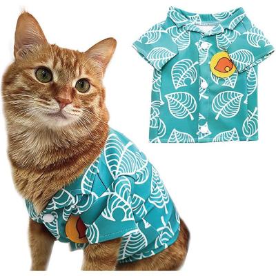 China Viable Newest Summer Cooling Fabric Cat Puppy Dog Flower Tshirt Clothes Pet Spring And Summer Shirt for sale