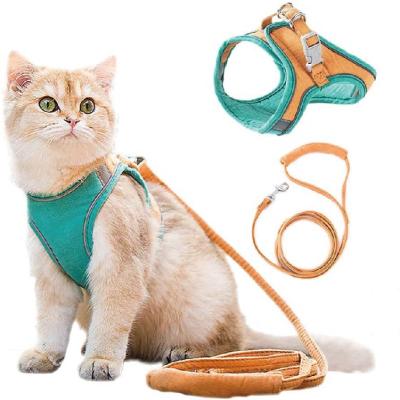 China Wholesale DETACHED Pet Reflective Vest Advance Escape Breathable Cat Harness Walk Proof for sale