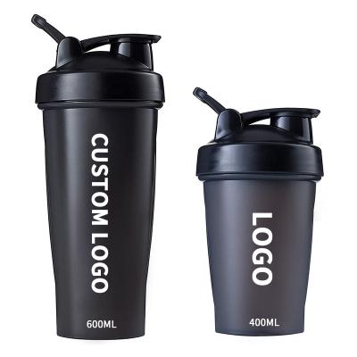 China FREE SAMPLE Custom Logo 400ml 600ml Workout Shaker Gym Protein Water Bottles Mixer Viable for sale