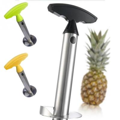 China Sustainable Multifunctional Stainless Steel Fruit Knife Pineapple Flesh Peeling Manual Cutting Machine for sale