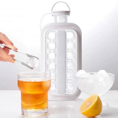 China New Kitchen Bar Accessories Ice Ball Maker Bottle Maker Portable Viable Kitchen 17 Grid Flat Body For Hockey Cocktail Coffee Whiskey for sale