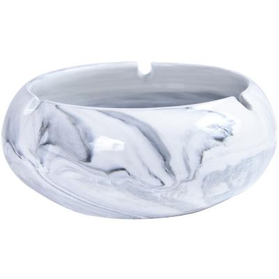 China Newest Fashion Creative European Marble Design Ashtray Club Hotel Office Cafe Parlor Ceramic Ashtray for sale